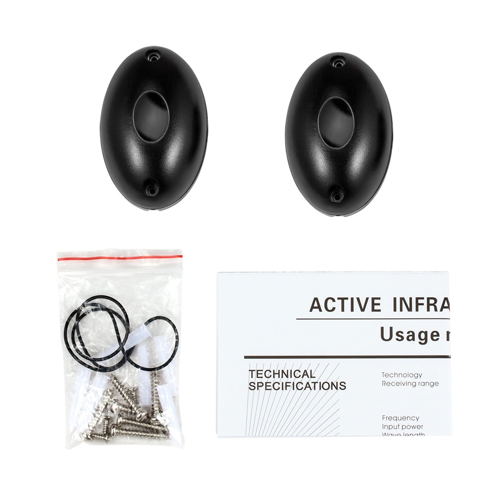 Waterproof Active Photoelectric Single Infrared Gate Beam Alarm Sensor Barrier Detector for Gate Door Window Burglar Alarm