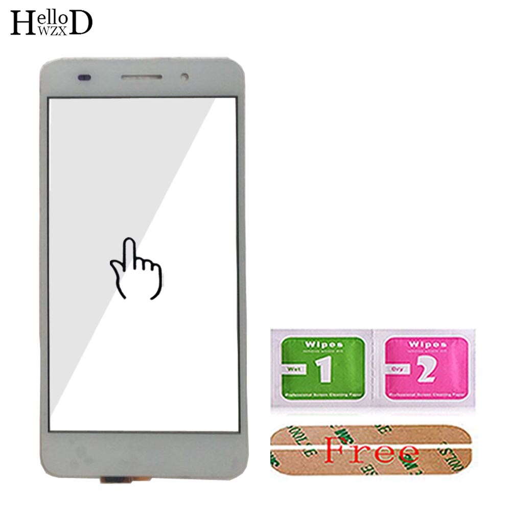 Touch Screen For Huawei Y6 II Y6II Y6 2 Touch Screen Digitizer TouchScreen Sensor Lens Front Glass Panel Mobile Tools 3M Glue: White No Tools