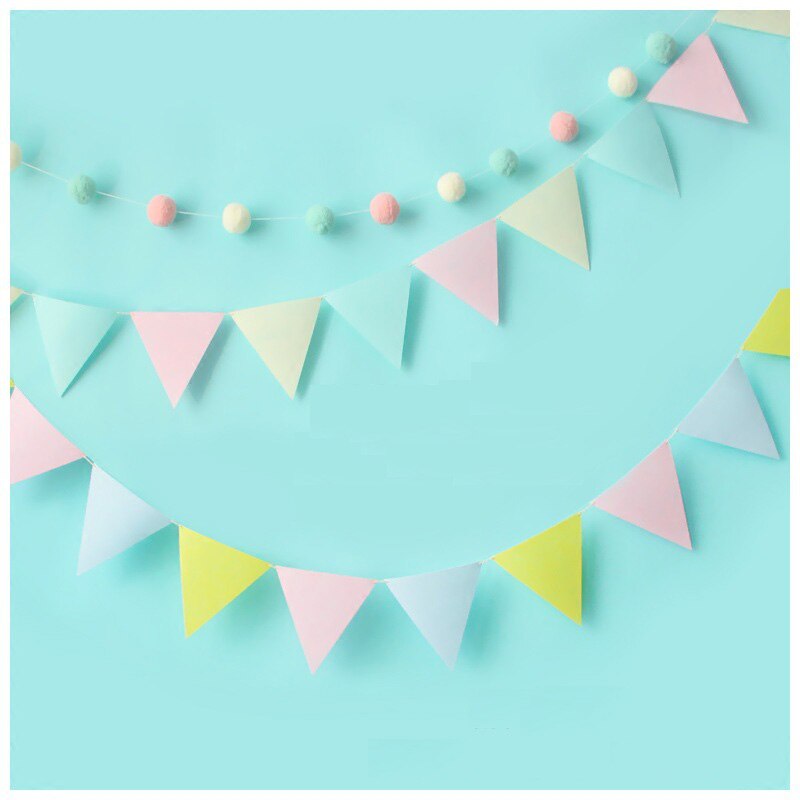 3m wollen bollen handgemaakte slaapkamerdecoratie muurdecoratie huisdecoratie ornament hangende babykamer pompom slinger decoratie kinderkamer kinderen