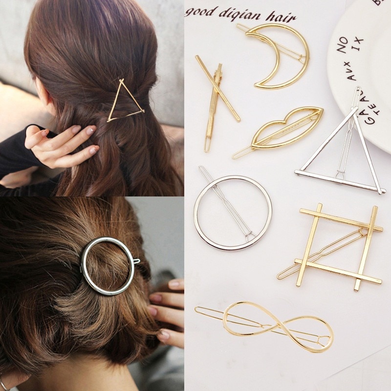 Geometrische Lip Sterren Knoop Haarspeldjes Clips voor Vrouwen Haar Side Bobby Pins Paardenstaart Haarspelden Meisjes Metalen Haarspeld Haar Accessoires