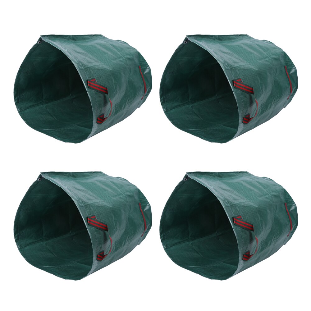 4 stk 270l multifunktion vandtæt rivefast haveaffaldspose sæk til græsblade haveaffald og hækklipning