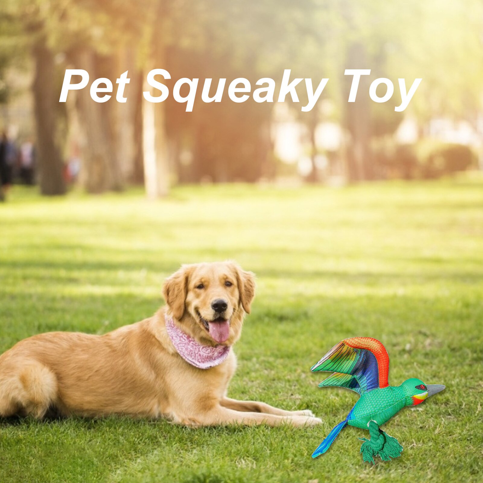 Aquila giocattolo per animali peluche interattivo divertente corda di cotone allevia la vuota cucciolo cigolante giocattoli da masticare addestramento cucciolo di animale domestico forniture regali 2021