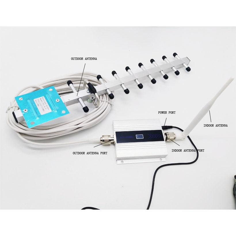 4G LTE Mobile Signal Repeater Cellular Booster DCS 1800mhz Cell Phone Amplifier With Antenna Full Set