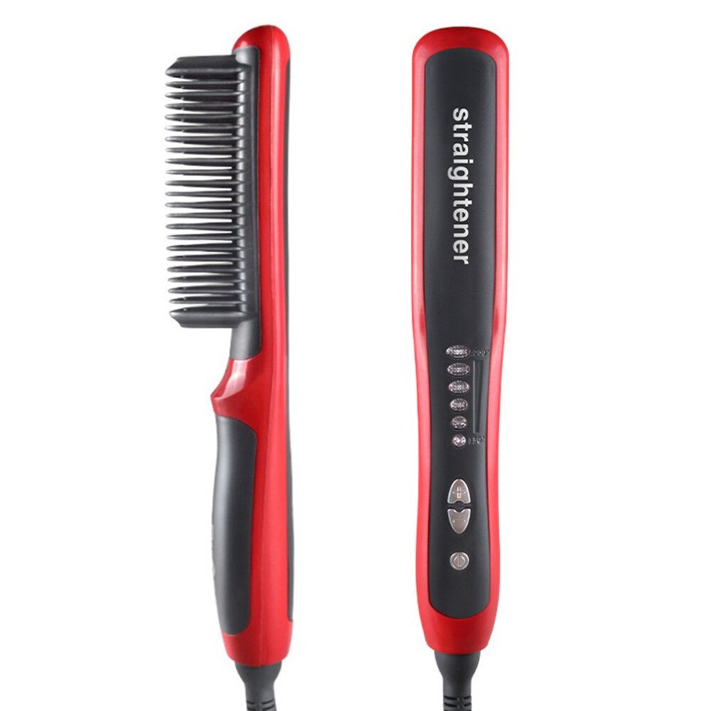 Comb Electric Beard Comb Men Quick Beard Straightener Styler Comb Multifunctional Beard Straightening Heat Brush