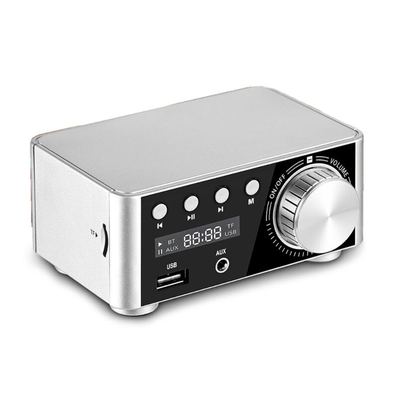HiFi Bluetooth 5.0 Class D Digital Power Amplifier Stereo Receiver USB TF Card B95C