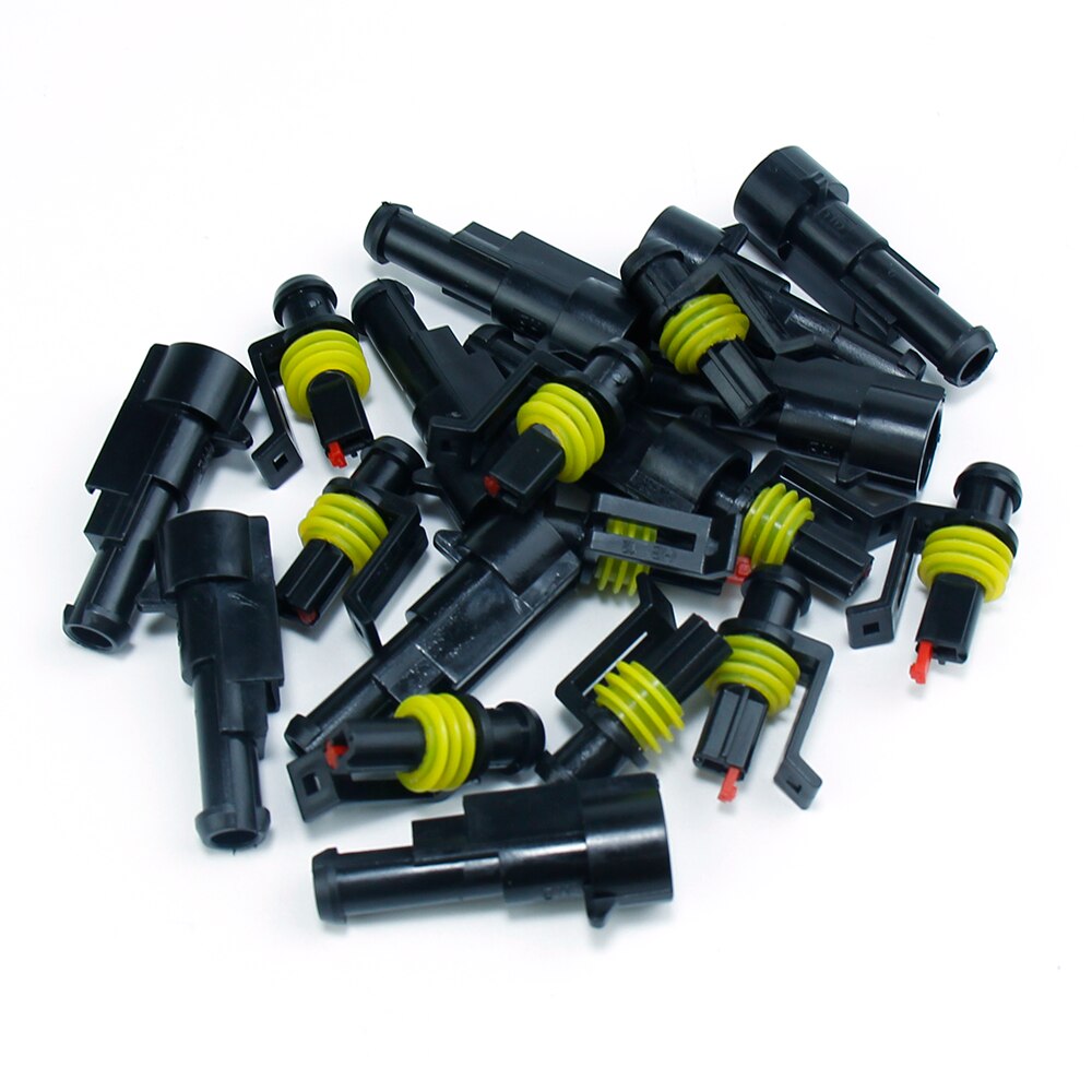 10Sets 1P 2P 3P 4P 5P 6Pins Way 1.5 Super seal Waterproof Electrical Automotive Wire Connector Plug Female Male For Car