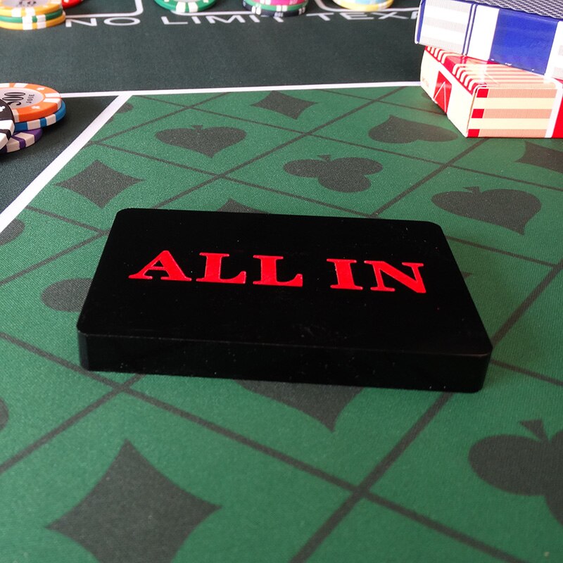 Accesorios de juego ALL IN Button acrílico Poker Card Guard Texas Hold'em: Púrpura