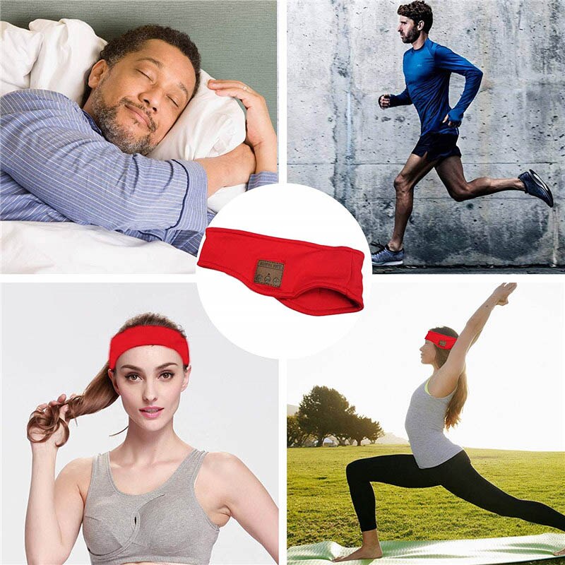 Bluetooth MP3 fascia Auricolari Senza Fili cuffia Musica Cuffia Auricolare stereo fascia del Sudore per gli sport tutto'aria Aperta sec88