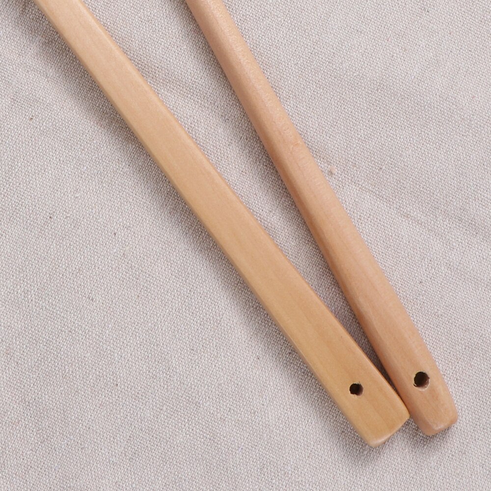 2pcs Long Handle Wooden Stirring Spoons Jam Spoon Kitchen Cooking Utensils