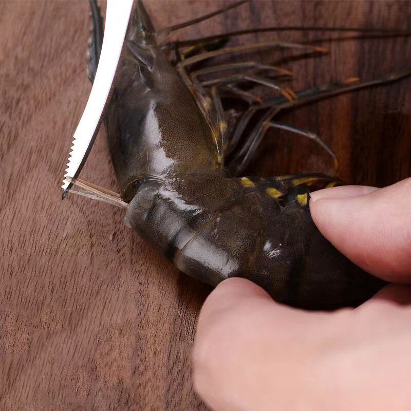 Alicates inteligentes de acero inoxidable para pelar camarones, herramienta práctica para pelar camarones, cocina, fácil de pelar, para restaurante