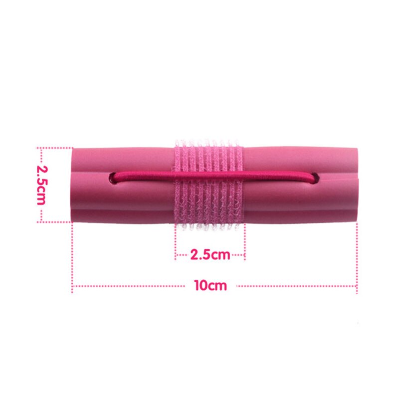 Roze 6 stuks/set magische schuimspons krultang diy golvend haar reis thuisgebruik zachte krultang rollers stylingtools