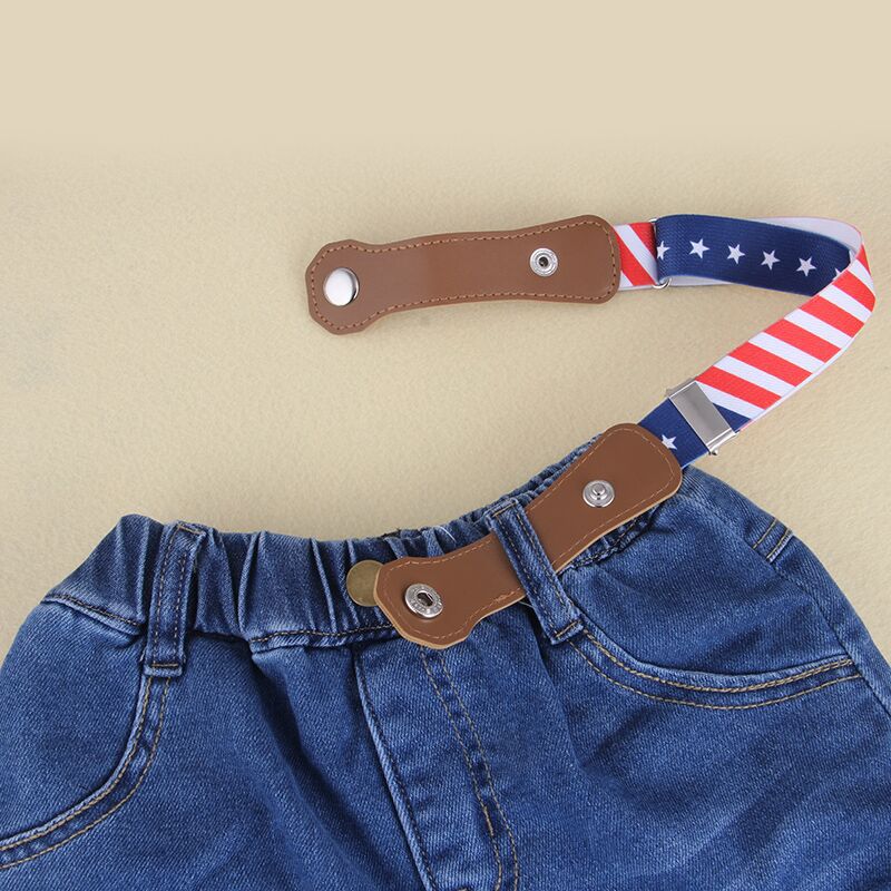 Child Kids Buckle-Free Elastic Belt No Buckle Stretch Canvas Belt For Kids Toddlers Adjustable Boys and Girls Belts For Jeans