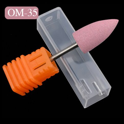 Fresa para máquina de manicura, brocas de silicona para uñas, accesorios para amoladora de uñas: OM35