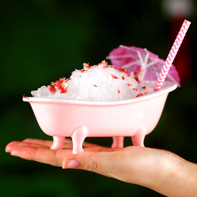 Bathtub Cocktail Glass Ceramics American Bar Party Drinkware Mixed Wine Glasses Dessert Cake Smoothie Cup Tiki Mug