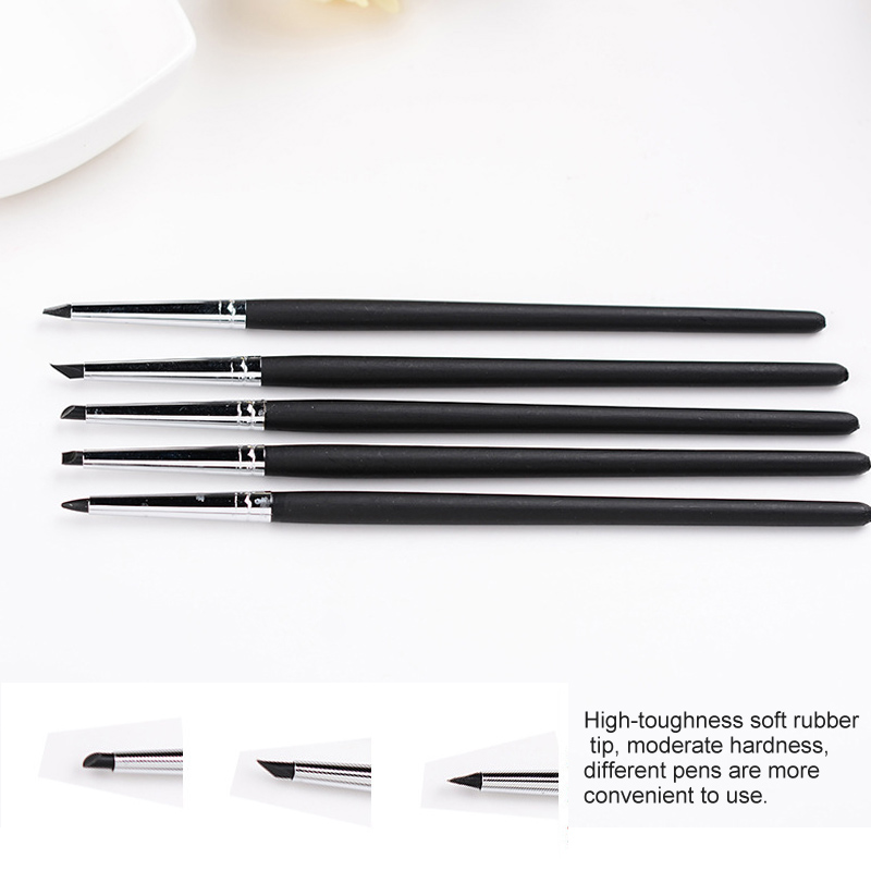 Polymer Clay Tools Soft Silicone Clay Sculpture Color Shapers 5Pcs Pottery Ceramics Tool Modelling Shaper Tools Hobby Craft