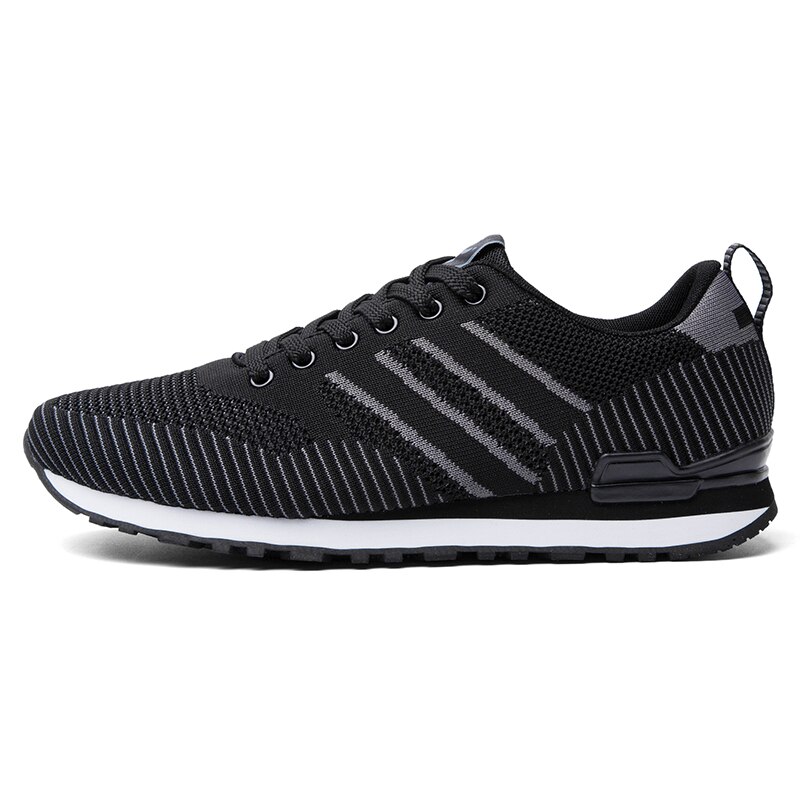 Heren casual schoenen heren sneakers ademende canvas schoenen heren outdoor wandelschoen klassieke schoen 39 platte schoenen heren 8: Zwart / 7