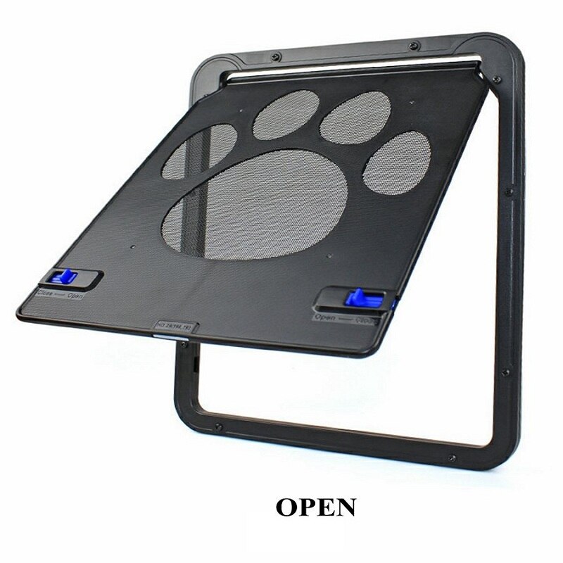 Pet Door Safe Lockable Magnetic Screen Outdoor Dogs Cats Window Gate House Enter Freely Pretty Garden Easy Install: Default Title
