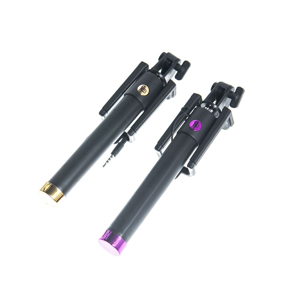 20cm-80cm Foldable Extendable Telescopic Rod Cable Range WiredMonopod Mobile Phone Holder 3.5mm Jack Selfie Stick