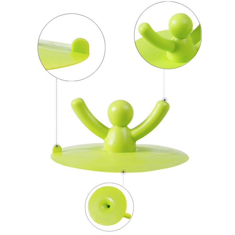 1 stk gummi lille person silikone filter vandstopper afløbsfanger badekar plug badeværelse køkkenvask uddybning gulv afløbsdæksel