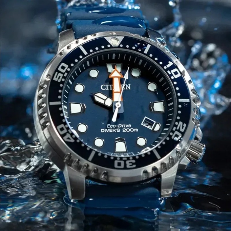 Citizen Men's Watch Luxury Brand Promaster Diver Series Eco-Drive Quartz WristwatchesThree-Pin Calendar Tape Watches