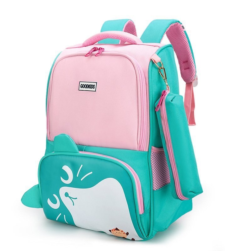 Mooie Kat Oren Student Kinderen Schooltassen Meisjes Jongens Kids Primaire Mochila Escolar Cartable Enfant Grade 1-3-5: F