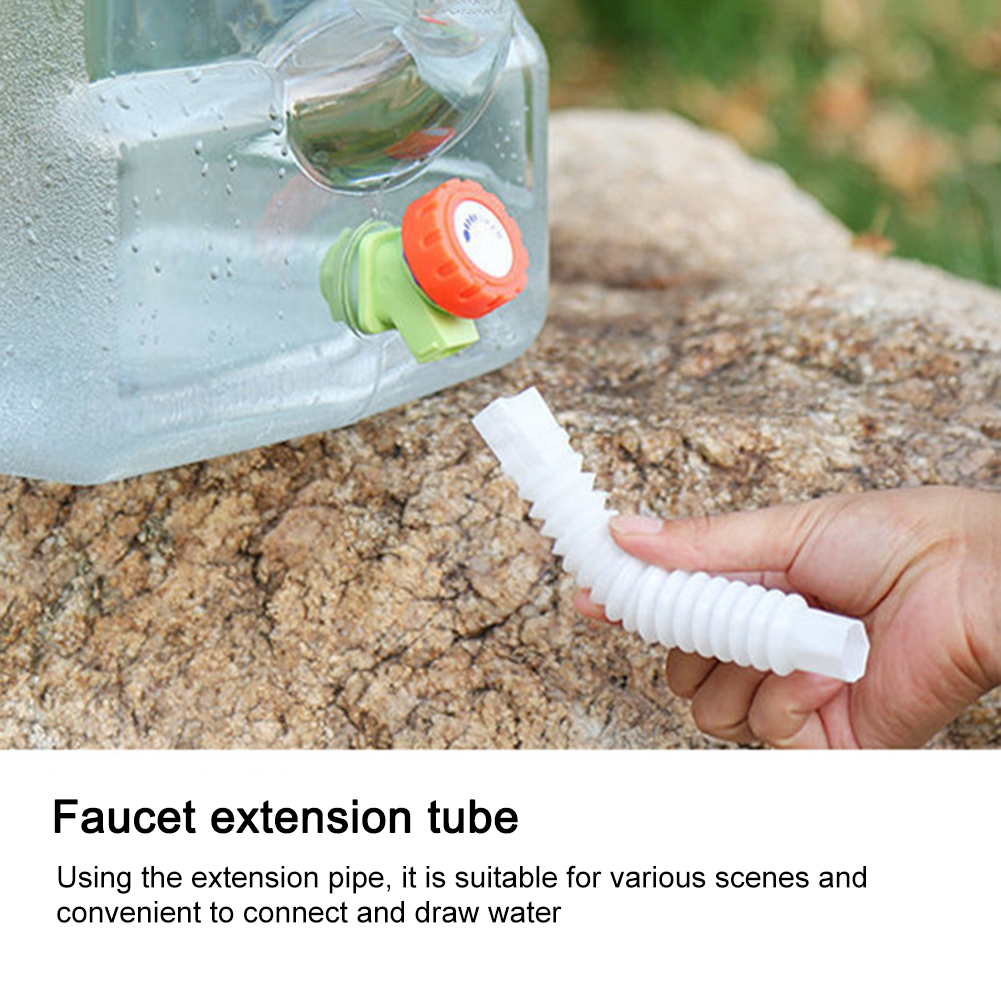 Flexible Faucet Extension Tube Water Bucket Accessories Telescopic Faucet Extender Hose Lengthen Sprinkler for Camping Picnic