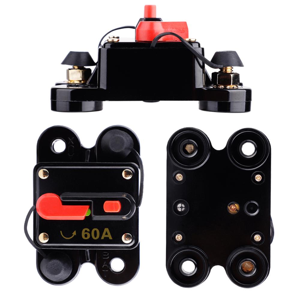 12V-24V DC Waterproof Circuit Breaker DC Home Solar System Reset Fuse Inverter 150A 100A 80A 60A 200A 250A Auto Accessories