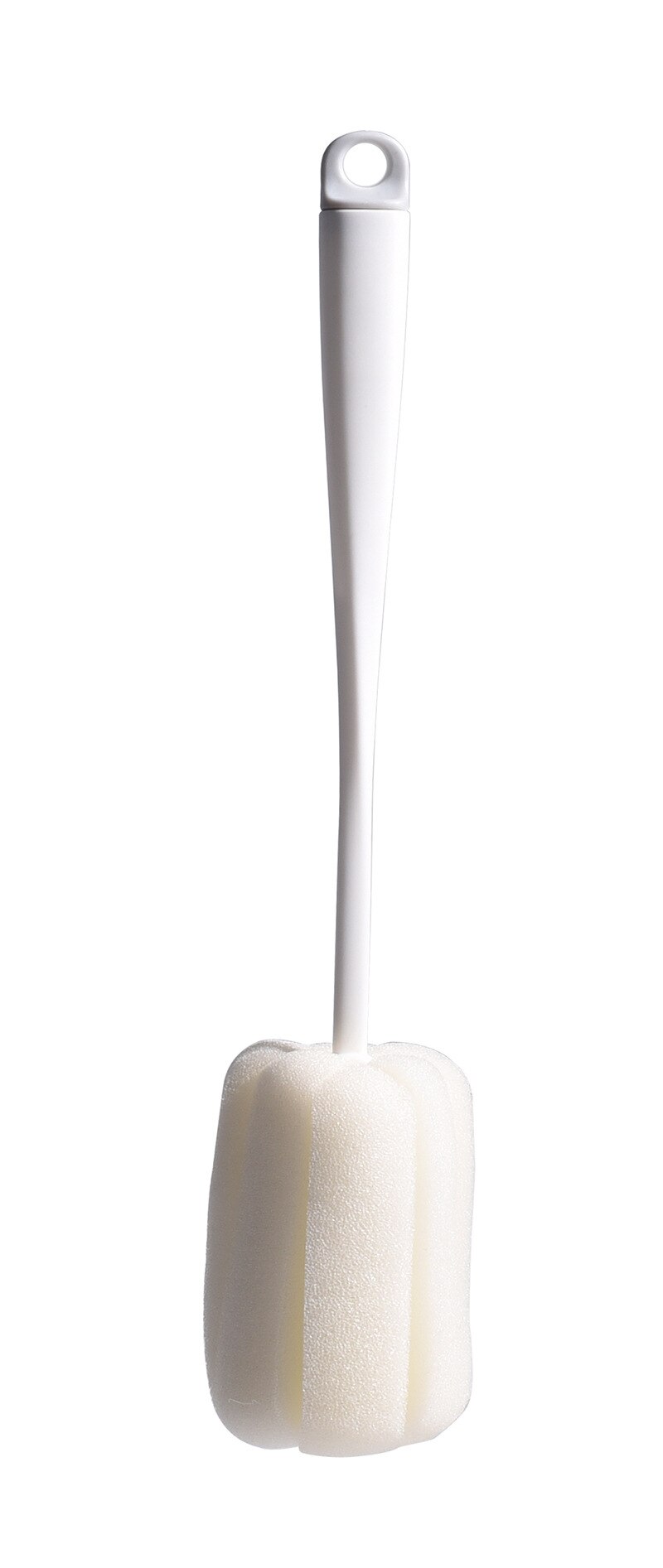 Escova para mamilos com esponja 2021 graus, escova giratória de 360 graus para limpeza de copos e mamilos, limpador de mamilos: A White