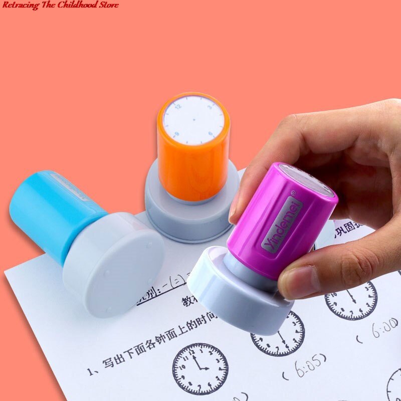 1pc Lernen Anerkennung Lehrer Unterricht Dichtung Uhr Zifferblatt Briefmarken Grundschule Dichtung Kinder Kinder Spielzeug 30mm In Durchmesser