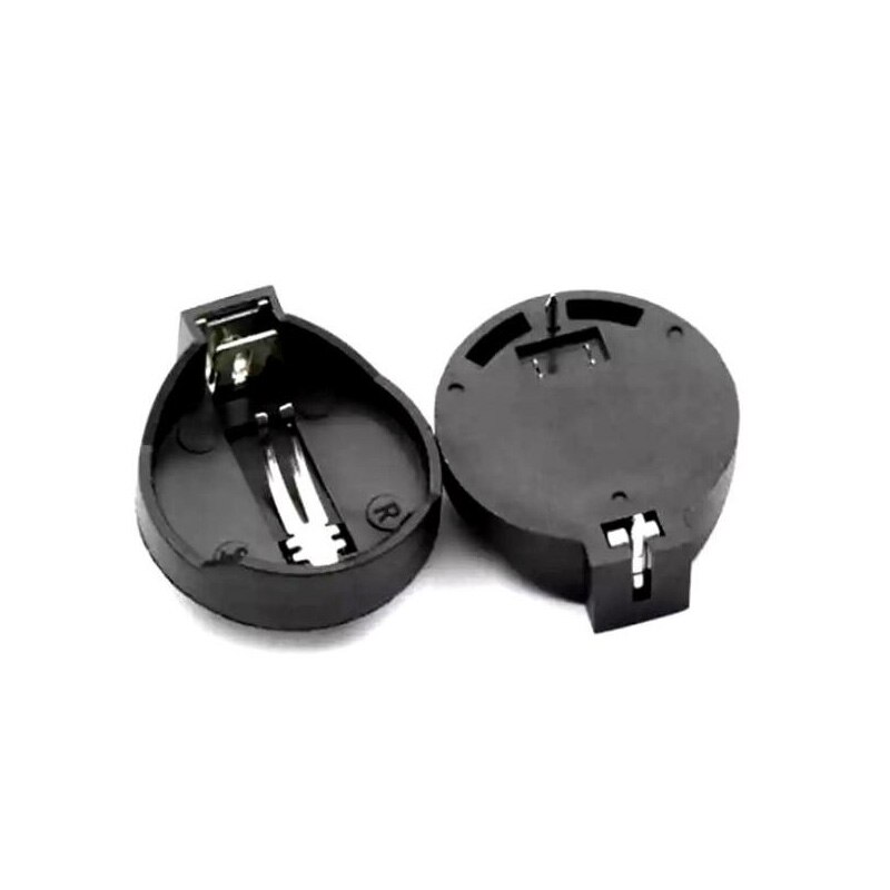 1x 5x 10x Schwarz CR2025 CR2032 3V Knopfzellen Batterie Sockel Inhaber fallen