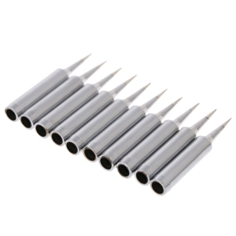 10 Pcs Lead Free Replacement Soldering Solder Iron Tips 900M-T-I For Hakko Saike 936 852d+ 909D