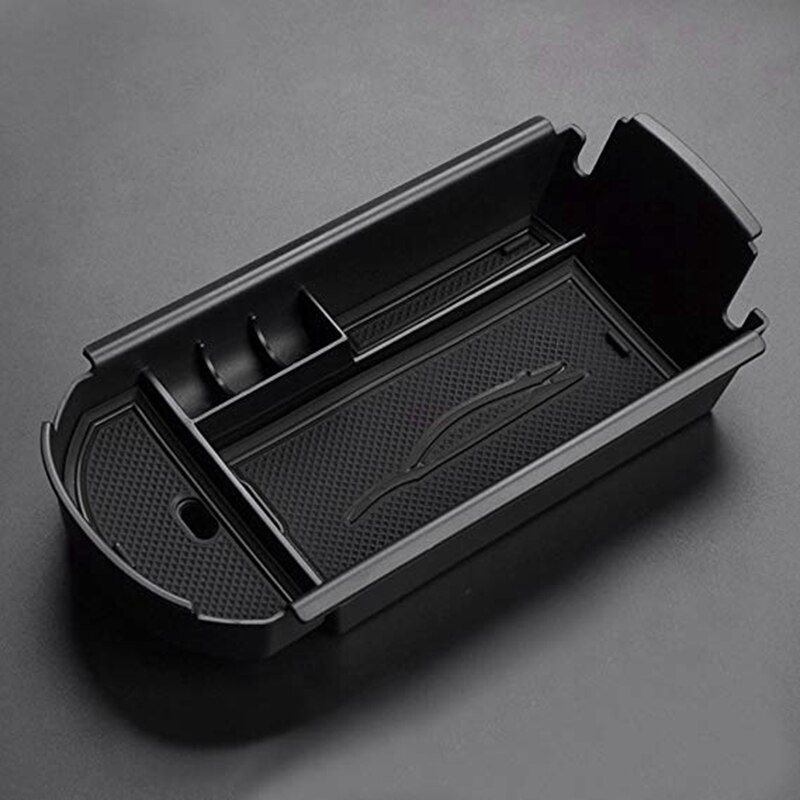 Car Styling Accessories Plastic Interior Armrest Storage Box Organizer Case Container Tray for Toyota C-Hr Chr: Black