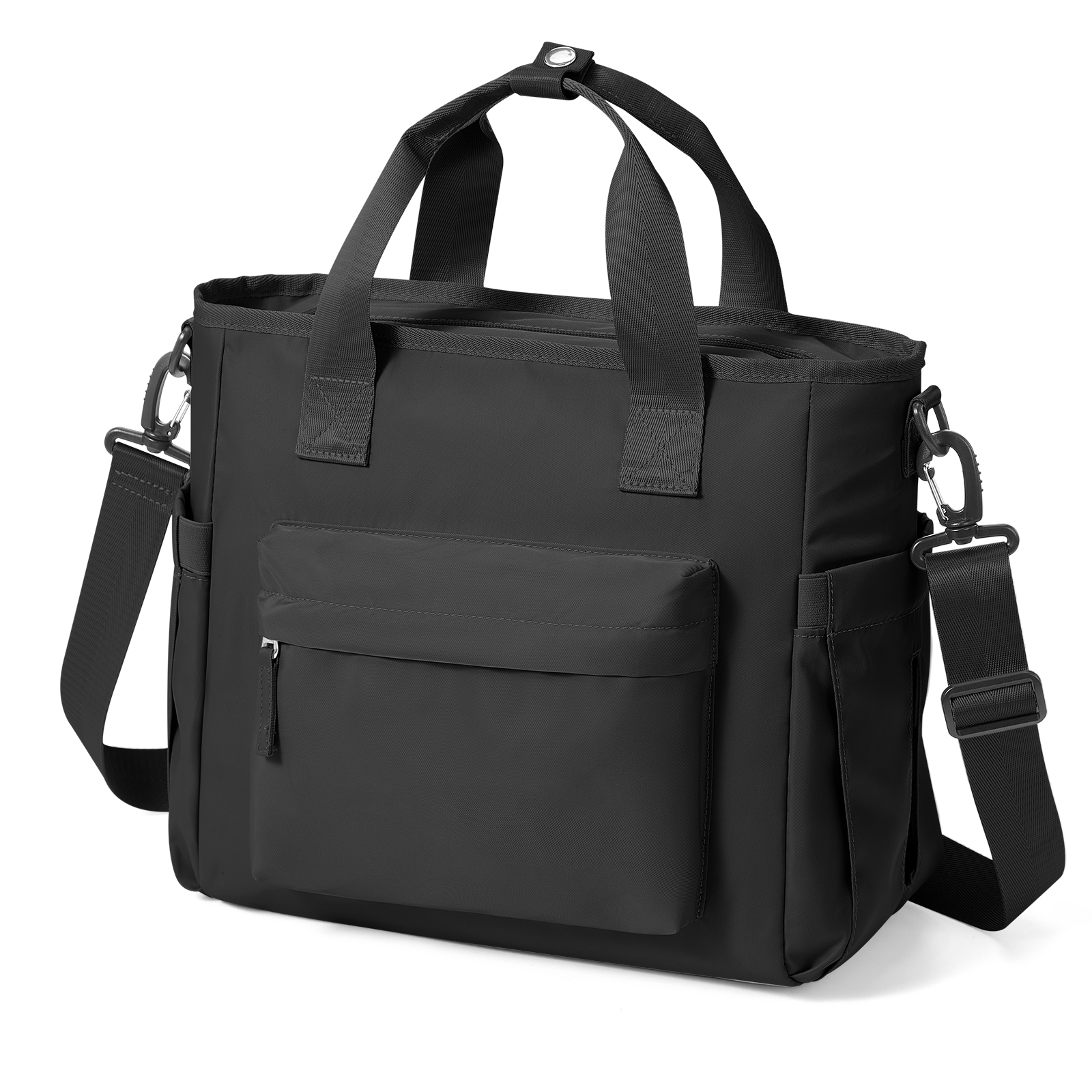 Large Lunch Bag Insulated Cooler Bag Lunch Box, Thermal Bag for Work Picnic, Portable Cool Box Reusable Tote Lunch Bag Carry Bag: black