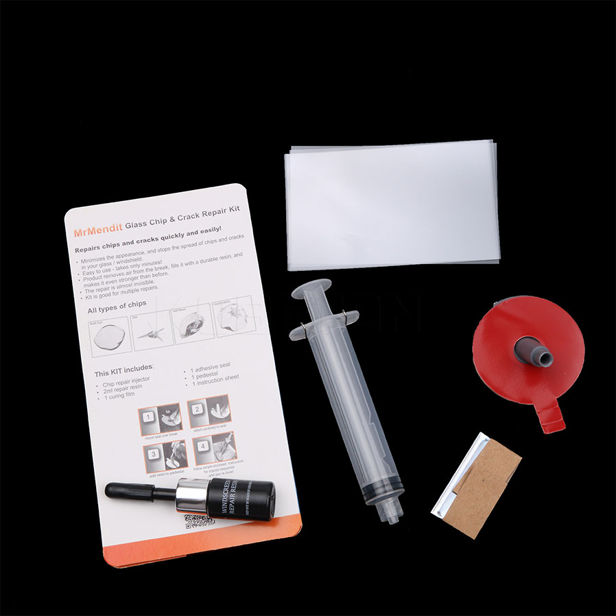 DIY Automobile Windshield repair kit tool Car glass repair resin glue For Crack Windscreen Repair Tool Sets: 5 in a set