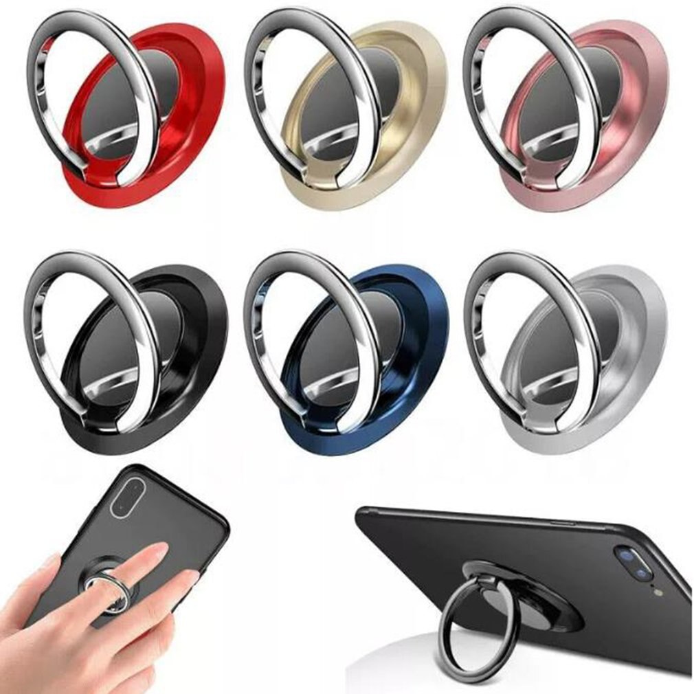 Luksusowy metalowy uchwyt na telefon komórkowy magnetyczny uchwyt samochodowy gniazdo telefon pierścień na telefon stojak na telefony komórkowe Iphone