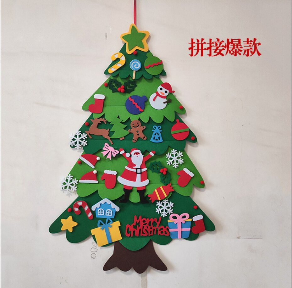 Diy Voelde Kerstboom Kerst Decor Voor Thuis Navidad Jaar Voor Kinderen Cristmas Ornamenten Navidad Natal Xmas boom