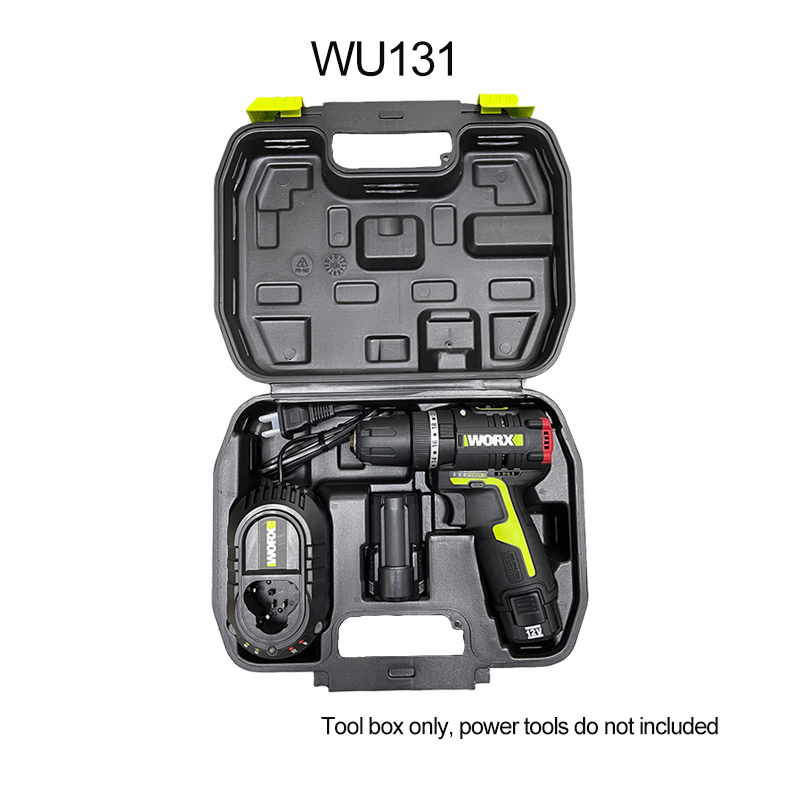 WORX Plastiec Box Tool Box Suit for 12V Series WU132 WU131 WU130 WE210 WE211 WE212 Injection Plastic Box High Strength Portable