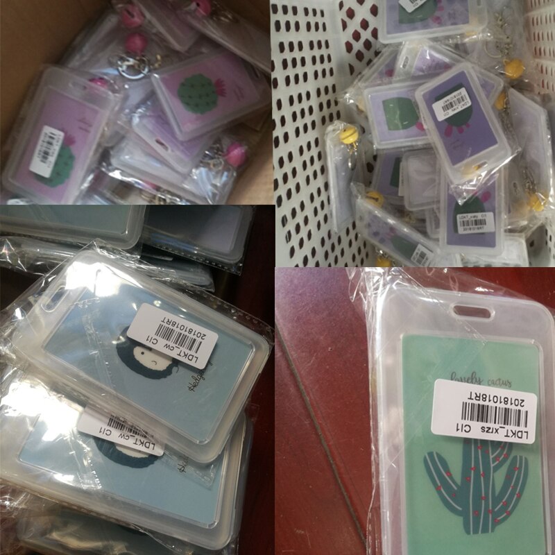 Uomo donna banca porta carte di credito custodia custodia borsa porta carte moda alta qualità carino Cactus bambini chiave Bus portafoglio regalo