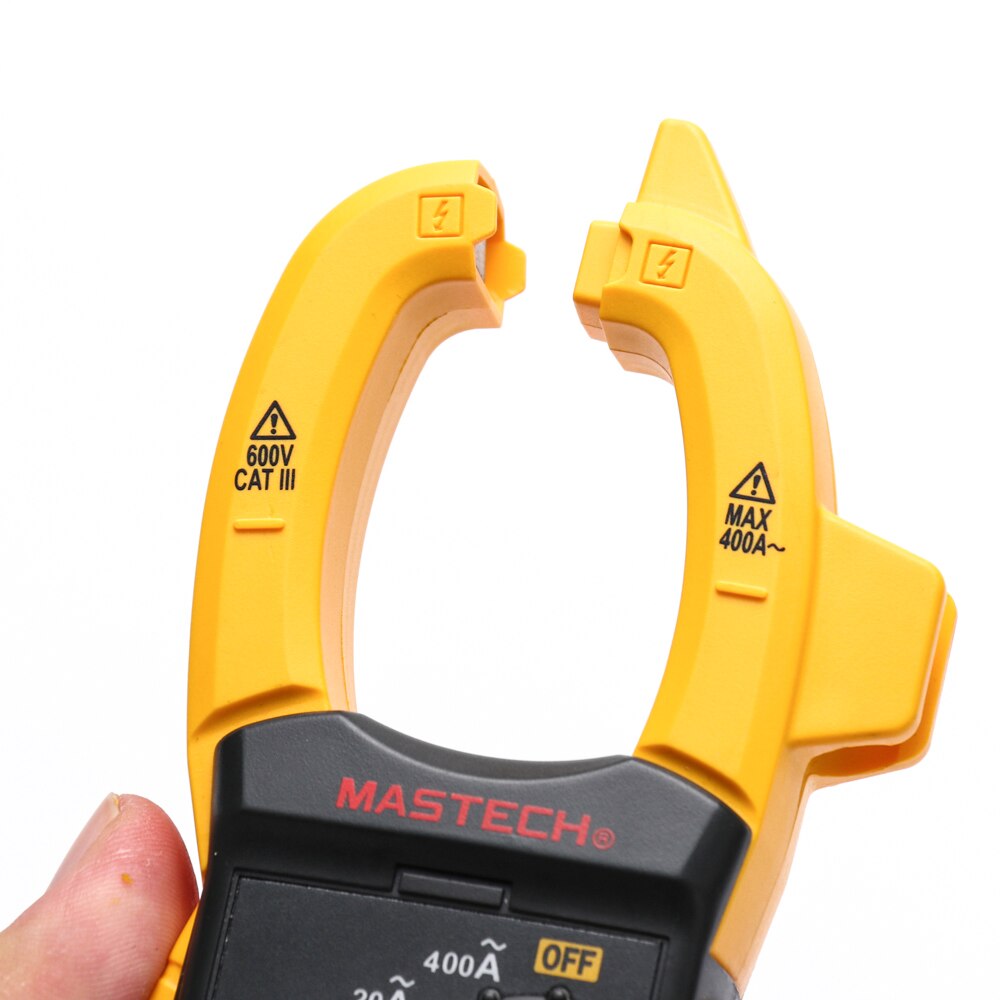 Mastech Digital Clamp Meter DC/AC 600V ACA 400A Data Hold Resistance Continuity Diode Low Battery MS2030 Mastech