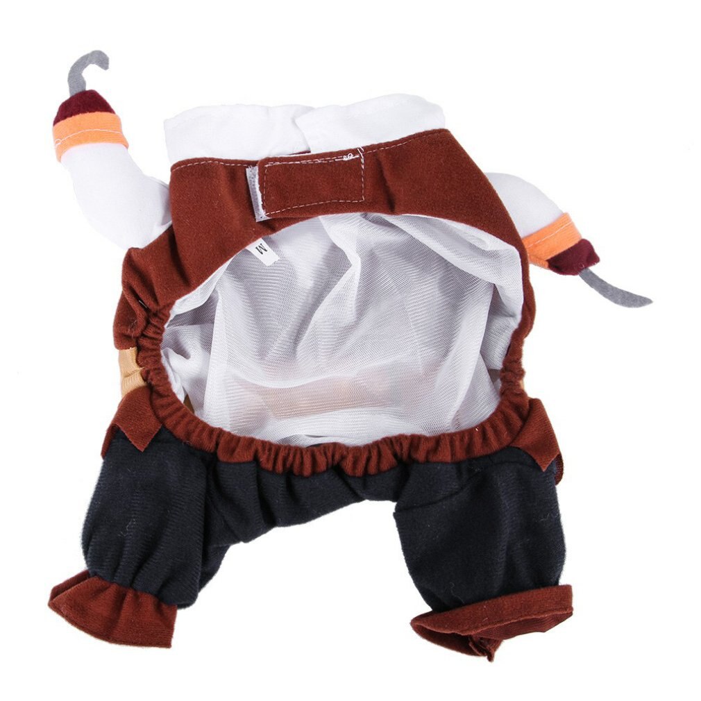 Dessin animé animal de compagnie Cowboy équitation Costume fournitures pour animaux de compagnie Costume Cospaly Halloween chien vêtements