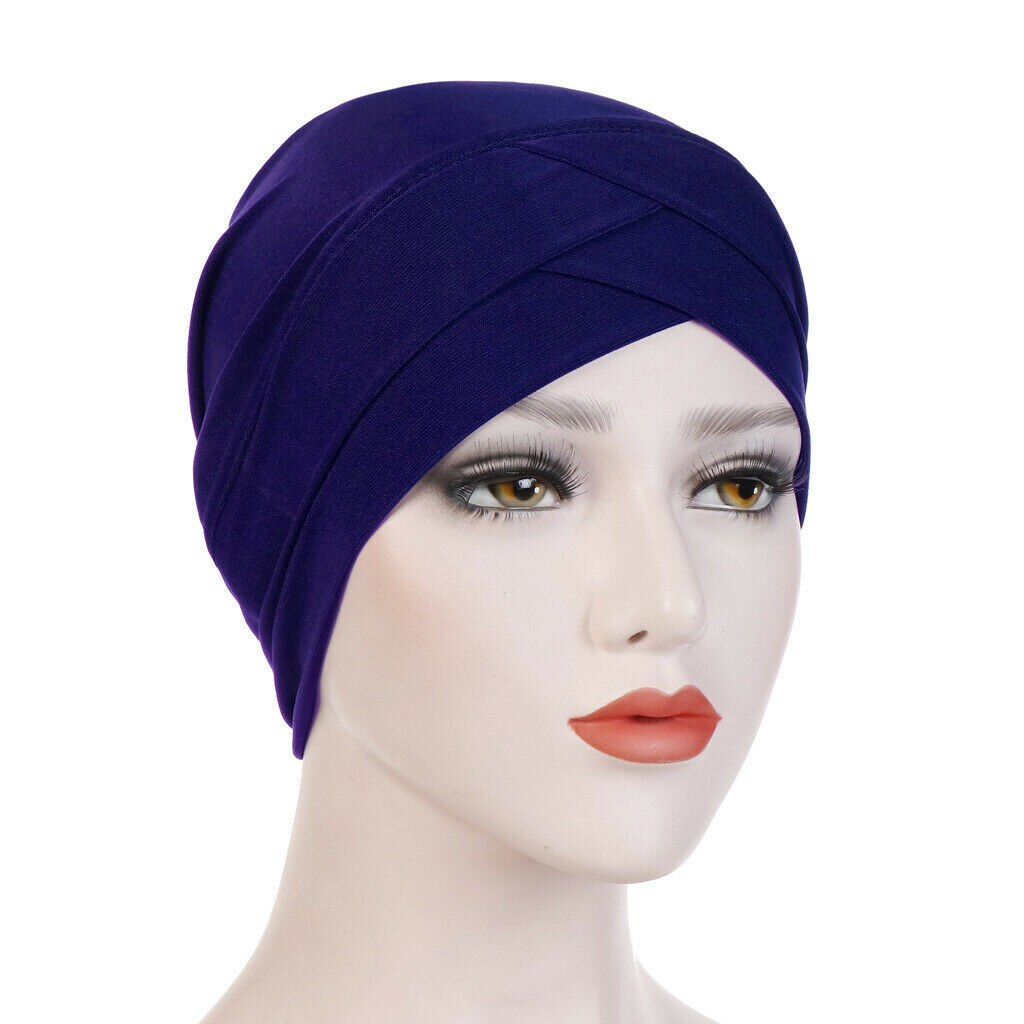 Muslimische Frauen Hijab Turban Hütte Kopf Schal Haarausfall Krebs Chemo Deckel Kopftuch wickeln Islamischen Mütze Motorhaube strecken Headwear Hütte