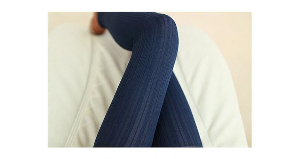 Jacquard Panty Vrouwen Solid Panty Vrouwelijke Stretchy Panty Kousen B677: blue