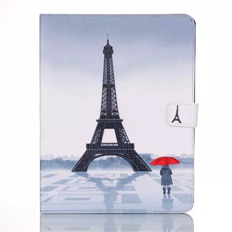 Para Apple iPad 2 3 4 Funda de Tablet PU cuero Funda del soporte abatible para iPad2 iPad3 iPad4 Funda pintada Funda piel Shell: 16