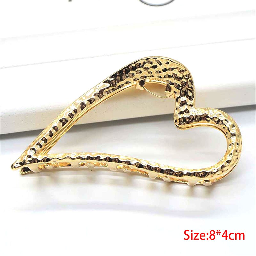 11Styles géométrique cheveux griffe pour femmes filles pinces cheveux crabe métal or pince à cheveux griffe accessoires épingles à cheveux ornement: 5