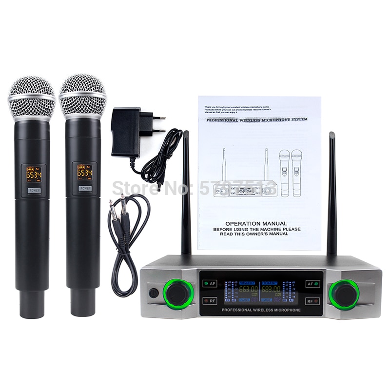 Draadloze Microfoon Professionele Draadloze Microfoon Systeem Karaoke Zingen Microfoon Draadloze Dj Stage
