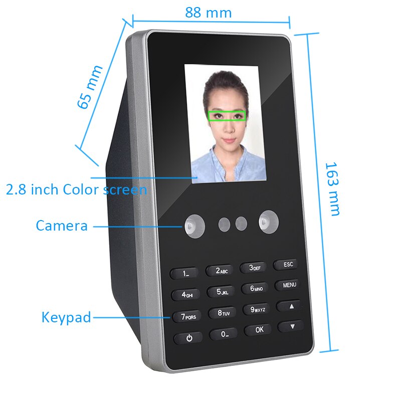 SSR Self service report Facial time attendance Time Clock Recorder Terminal