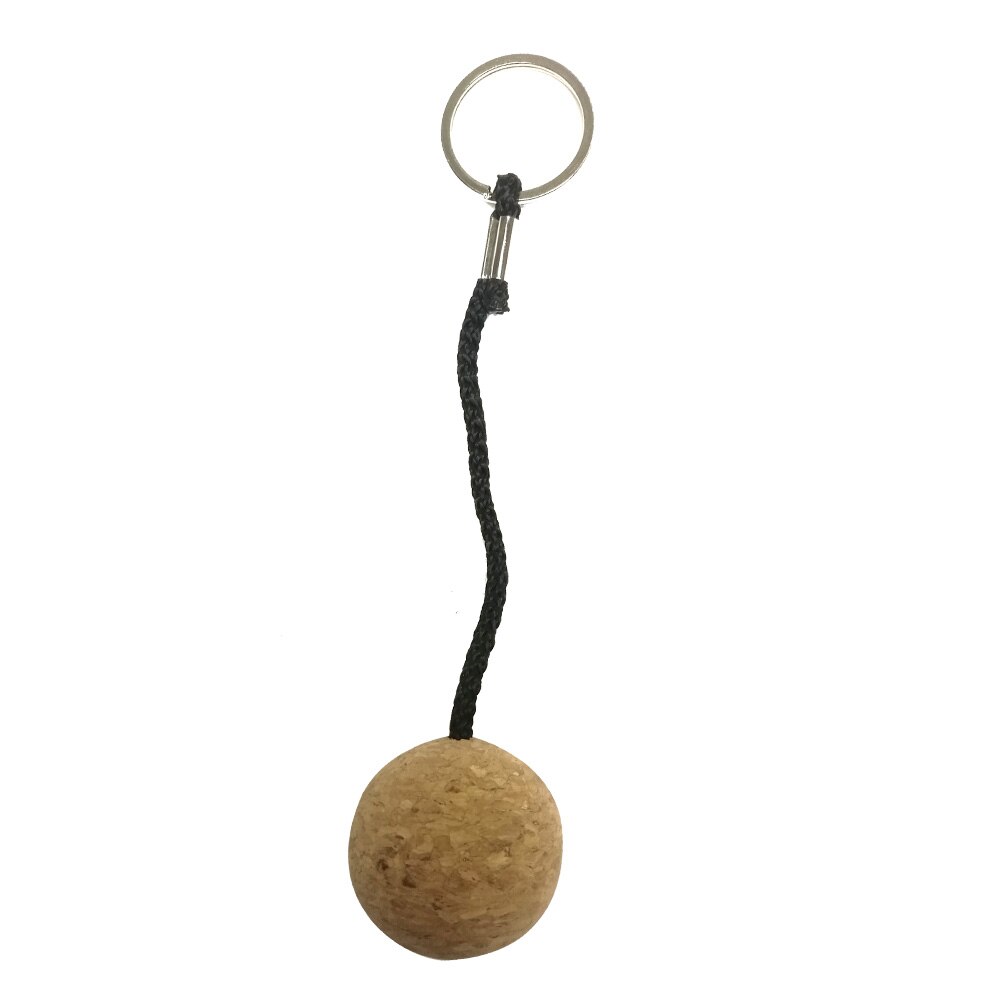 3.5Cm 5Cm Drijvende Kurk Bal Sleutelhanger Sleutelhanger Sleutelhanger Key Ring Voor Marine Zeilboot Kano Kajak Duiken zwemmen: 3.5cm Black 1PC