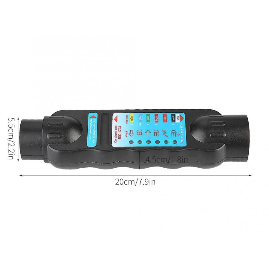 trailer lock 12V 7-Pin Car Truck Trailer Plug Socket Tester Wiring Circuit Light Test Tool trailer latch Trailer Accessories