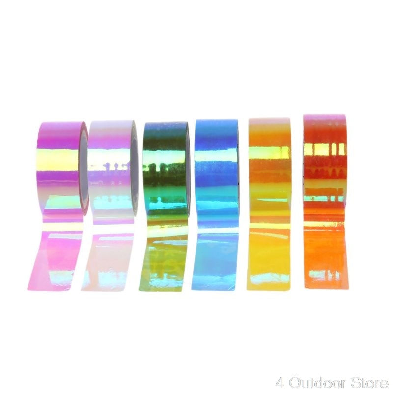 Ritmische Gymnastiek Decoratie Holografische Rg Prismatic Glitter Tape Hoops Stok S15 20