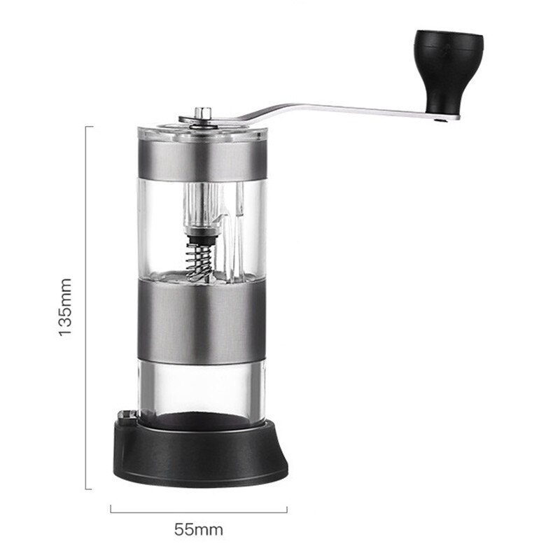Manual Coffee Grinder, Portable Hand Coffee Bean Grinder of Adjustable Ceramic Burr, Hand Grinder for Espresso French Press Brew